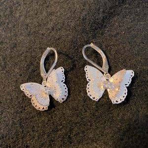 Sterling Silver Butterfly Earrings